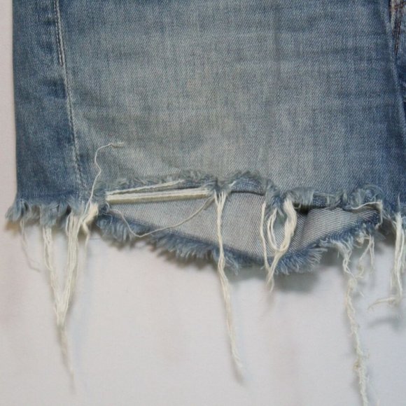 Mother Sinner Fray Play Dirty Jean Shorts H11463 - Picture 6 of 12